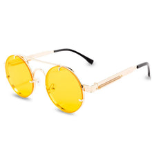 Load image into Gallery viewer, Round Steampunk Sunglasses Brand Design Men Women Metal Punk Sun glasses Vintage Sunglass UV400 Shades Eyewear Gafas de Sol